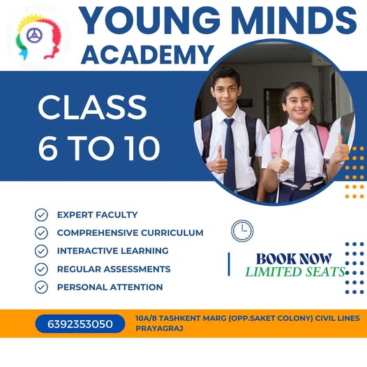 Young Minds Academy – Best Coaching Center for CBSE ICSE ISC Board CLASS 5th TO 10th  In Prayagraj