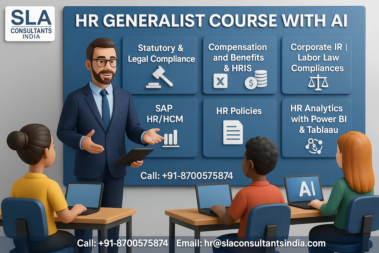 HR Program with Placements | Live-Online training, Update with AI Skills for 2026, by SLA Consultants Noida,